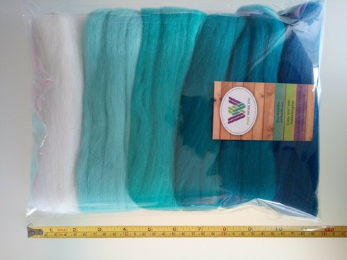 Assorted Colours *100% Merino Wool Tops for Wet & Dry Felting, Packs of 60 grams - Picture 220 of 250