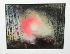 AMY SHOCK "NOTUNG, NOTUNG TRUSTY SWORD" ORIGINAL PASTEL ABSTRACT PAINTING 1996