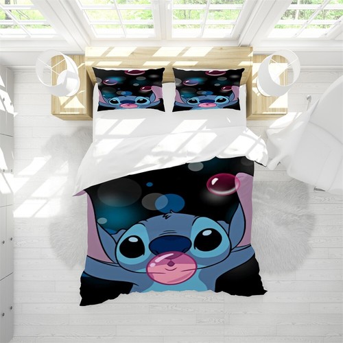 Stitch Series Quilt Duvet Cover Bed Set Pillowcase Single Double Queen King Size - Picture 8 of 19