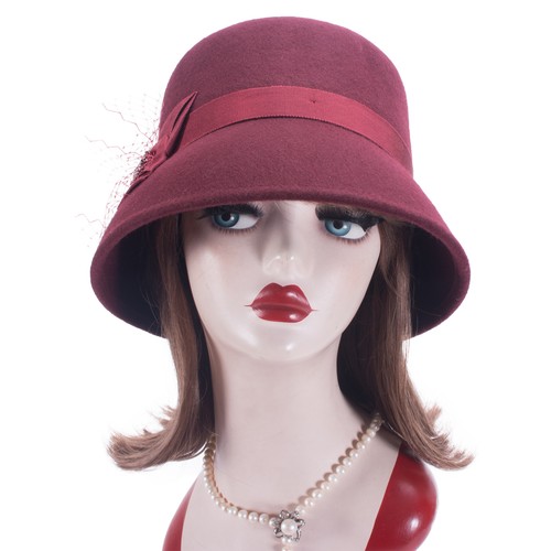 Mujer Pantalla Estilo Vintage Lana Fieltro Iglesia Cloche Cubo Invierno Sombrero T404 - Imagen 32 de 35