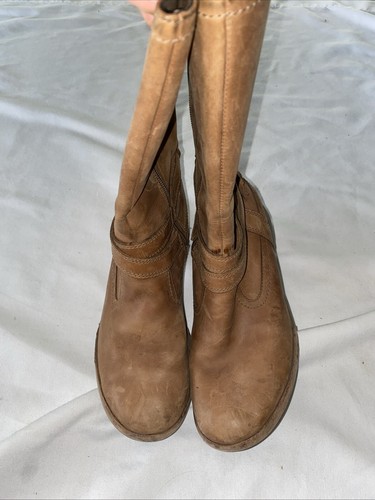 Merrell Captiva Brown Tall Leather Boots Zipper Women's 8 Waterproof - Picture 10 of 10