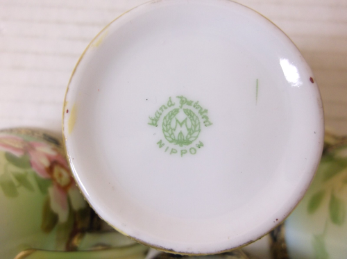 6 Victorian Nippon Hand Painted & Gilded Demitasse/ Chocolate Cups ~ no Pot - Picture 14 of 14