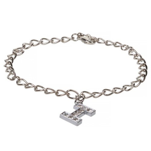 PULSERA DE LETRAS INICIALES, Plata + Cristal, Alfabeto Personalizado - Elige el Tuyo - Imagen 20 de 51