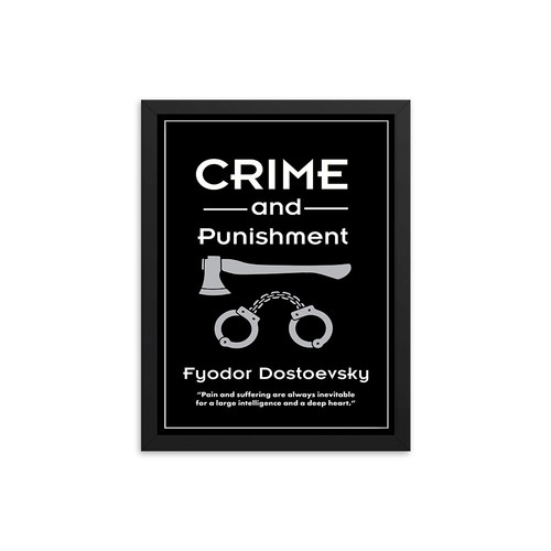 Crime & Punishment by Fyodor Dostoevsky Book Poster - Picture 1 of 5