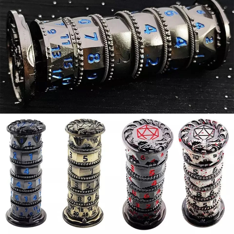 Dragonstone Keep Roulette Dice Spinner for DND Dice Da Vinci Lock D&D Metal Dice - image 2 of 4