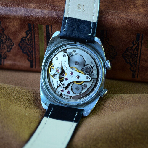 Vintage Watch Poljot Alarm Signal Soviet Men's Wrist Watch 18 Jewels Serviced - Picture 12 of 12