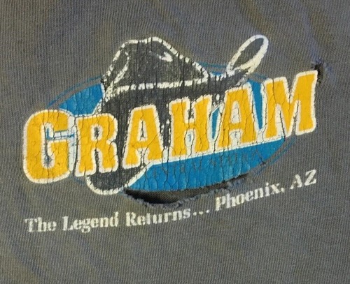 Vintage 80s Graham Central Station Thrashed Faded Shirt S Phoenix Bar Grunge Cowboy - Bild 4 von 24