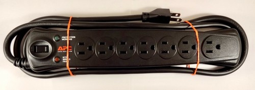 APC Model P7T Essential Surge Protector, 7 Outlet, Phone Line Protection, Tested - 第 1/8 張圖片