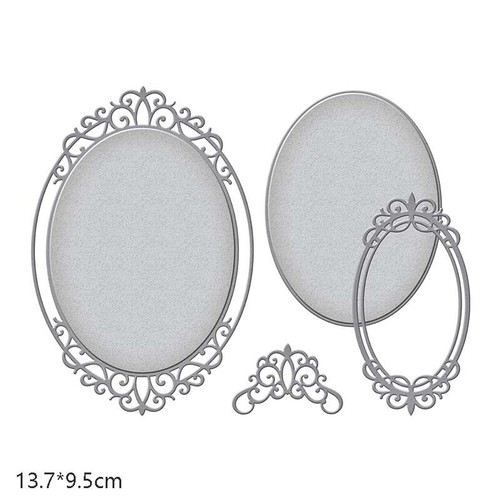 New Lace Frame Cutting Dies Stencil Scrapbooking Album Embossing DIY Cards Craft - Picture 4 of 42