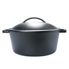 New Listing5-Quart Pre-Seasoned Cast Iron Dutch Oven, Black