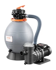 16 in Sand Filter Pump for Above Ground Swimming Pools 3/4 HP 3500 GPH Flow Rate