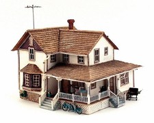 Woodland Scenics BR5046 HO Built-&-Ready Corner Porch House Assembled Building