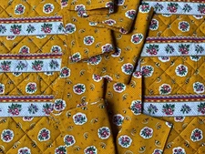 Yellow Table 8 NAPKINS & PLACEMATS VINTAGE Pierre Deux FLORAL Flowers QUILTED