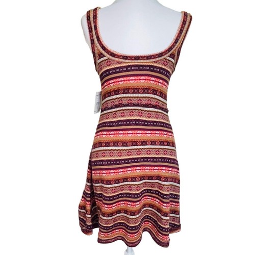 Free People Passion Fruit Striped Knit Dress Size Small NWT - Picture 5 of 9