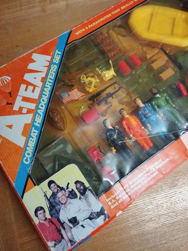 ORIGINAL Vintage Boxed 1983 Galoob A-Team Combat Headquarters Set - RARE 80s Toy - Picture 21 of 21
