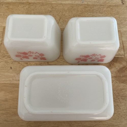 SET OF 8 PYREX PINK GOOSEBERRY REFRIGERATOR DISHES W/LIDS GREAT CONDITION - Picture 24 of 24