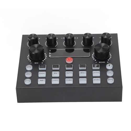 Sound Mixer Dual Channel Plug And Play USB Live Sound Card For PC Recording NEW - Afbeelding 3 van 12