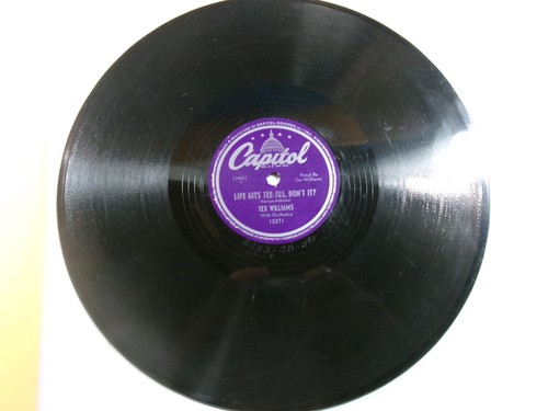 Tex Williams Life Gets Tee-Jus, Don't It? Shellac 10" 78 RPM 1948 Capitol 15271 - Picture 2 of 6