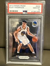 2012 Klay Thompson Prizm Rookie #203 PSA 10 Gem Mint Golden State Warriors 🔥🔥