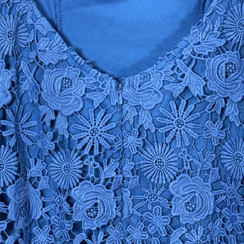 NEW! Lulu’s Romance Language Women’s Size Small Blue Backless Lace Dress - Picture 4 of 8