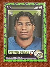 2024 Panini Score-A-Treat - Rising Stars Brenden Rice #6 Green Bats (RC)