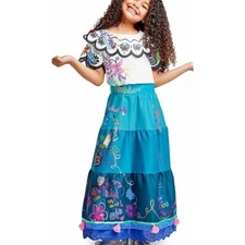 DISNEY Encanto Mirabel Girls Dress Up Costume Size 7 8 Medium