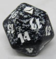 Magic the Gathering Zendikar Black Spindown Dice