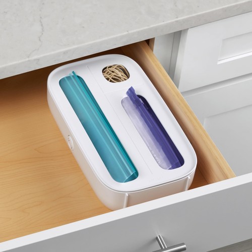 StoraBag Drawer Food Bags Dispenser, 3-Slot, Plastic Sandwich Bag Organizer F... - Picture 5 of 8