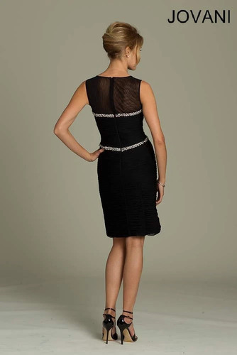 $1200 Jovani 89362 Prom Embellished Bodice Sheer Neckline Gown Evening Dress 6 - Picture 7 of 10