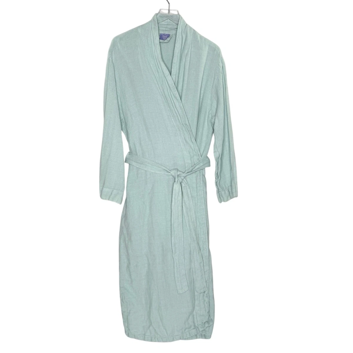 chinese dress ladies 100% European Linen Long Robe One Size / Charcoal