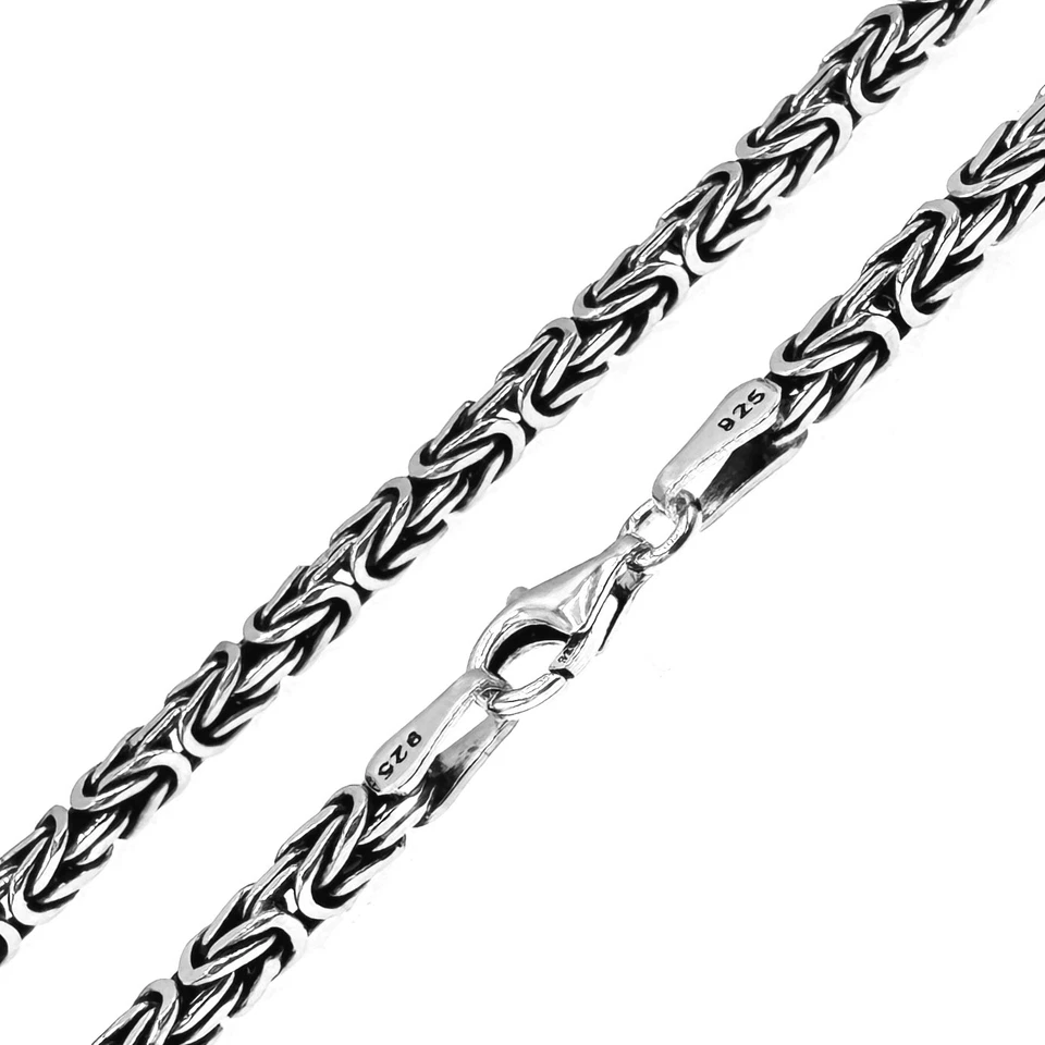 925 Sterling Silber Königskette 3mm  in ver. Längen Massiv Made in Germany  081 - Bild 2 von 4