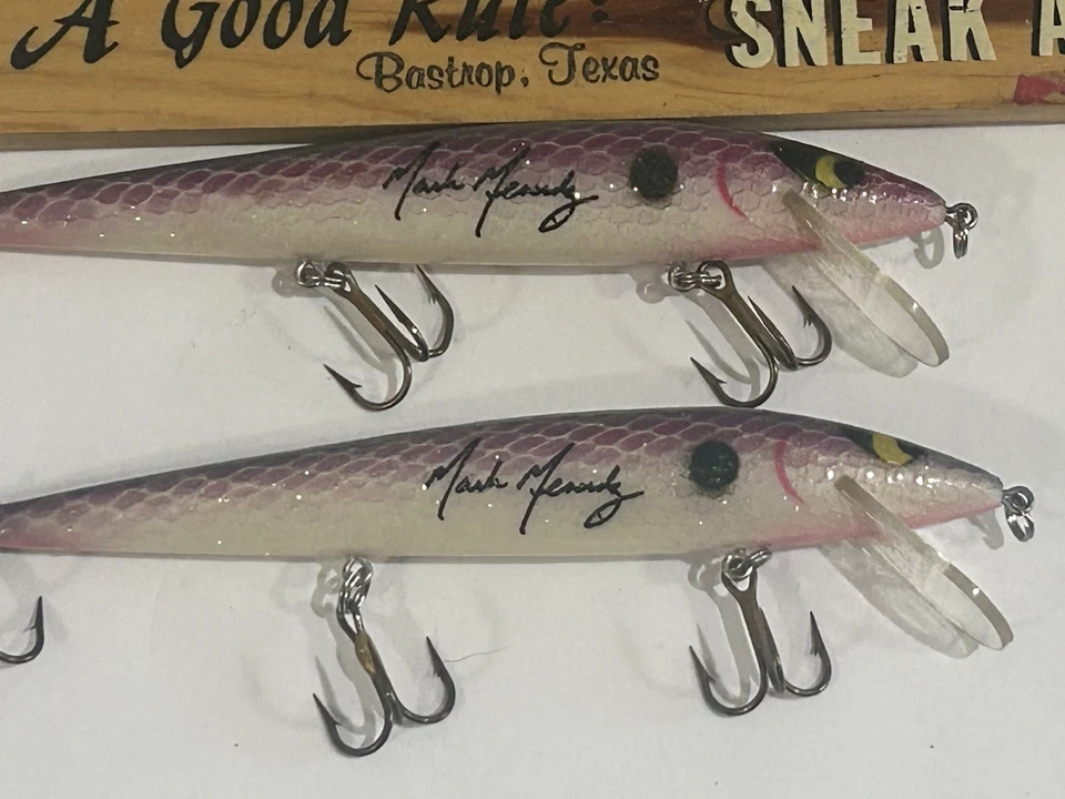 LOTE DE 2 Vintage Smithwick Signature Series Mark Mendez Rattlin Rouge JERKBAIT Foto 2 de 4