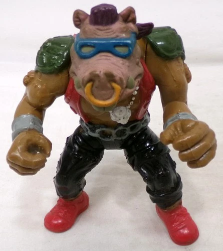 Vintage 1988 Teenage Mutant Ninja Turtles TMNT Soft Head Bebop 4" Figure