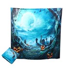 Verdickte wasserdichte Badvorhang Halloween Thema Dekorative Duschvorhang