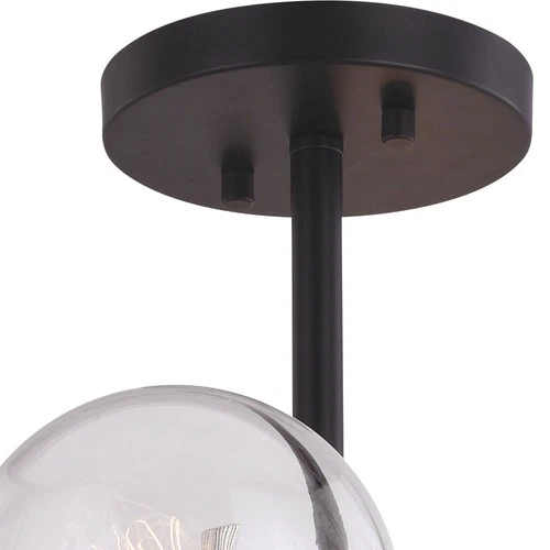 Orbit 9-Light Semi-Flush Mount in Industrial and Sputnik Style 15.5 Inches Tall - Picture 9 of 11