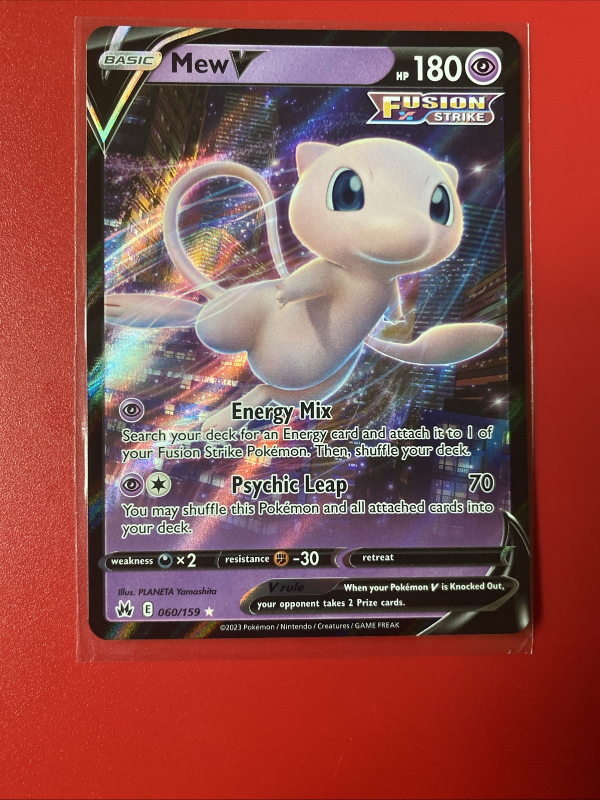 Mew V 060/159 - Crown Zenith - NM