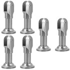 6 Pcs  Public Restroom Partition Feet Stainless Toilet Partition Fittings Parts