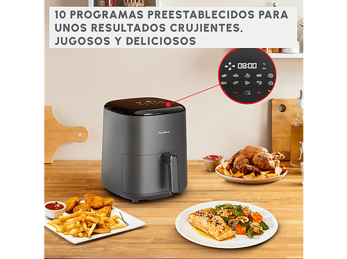 Freidora de aire - Moulinex Easy Fry Max 5L EZ245H,1500 W, 200 °C, 10 Programas - Imagen 2 de 8