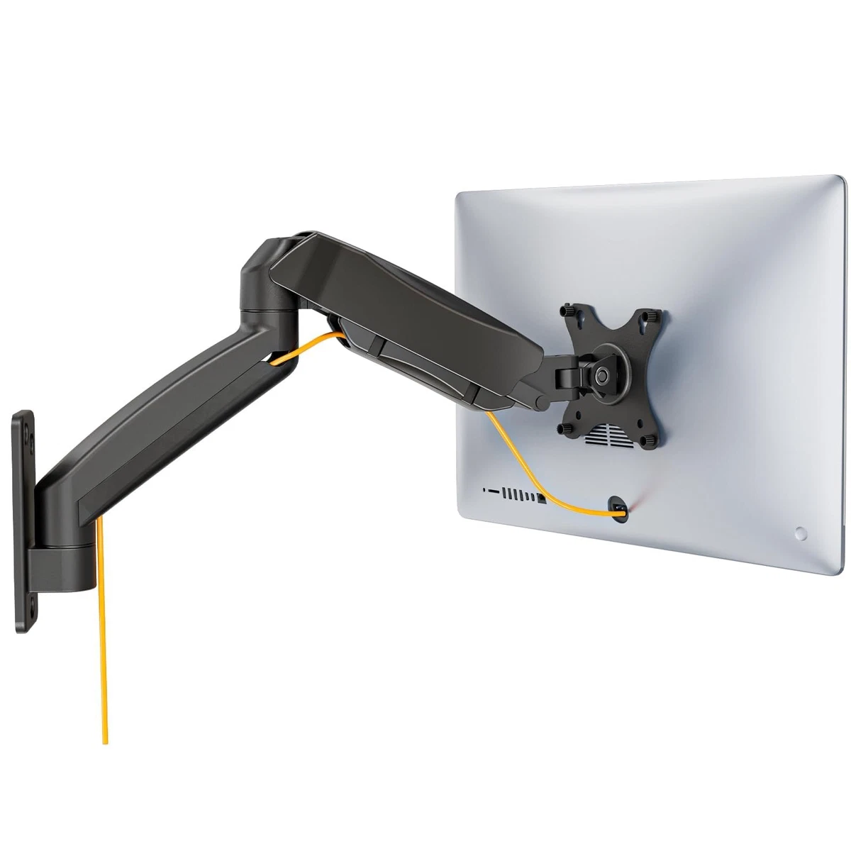 WALI Single Monitor Wall Mount for Screen up to 32 Inch and 9 kg, Fully