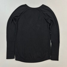 Lululemon Sweater Women's 2 Black Unity Back Drop Cashmere Blend Pullover