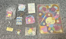 Cinnamoroll 20th Anniv Lot: Badge, Trading Cards, Acrylic Charm, Keychain,