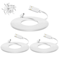 3-Pack 10 Ft Cable for WYZE Cam Pan V3 Camera, Outdoor Power Adapter, 90 Degree