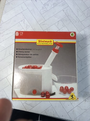 Westmark Cherry Stoner Pitter Vintage Completo Muy Buen Estado Con Caja Hecho en Alemania - Imagen 16 de 16