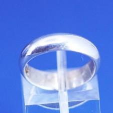 Size 5.5, vintage Sterling silver handmade ring, 925 wedding band