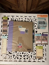 K&Company XXL 11x14 Purple Smash Book BUNDLE All NEW Pockets Tabs Clips Bags