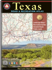 Texas Spiral Bound Road & Recreation Atlas, Benchmark Maps, 2nd Edition, 2022