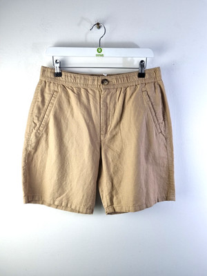 Burgs Men's Pull On Shorts Size L Beige NEW