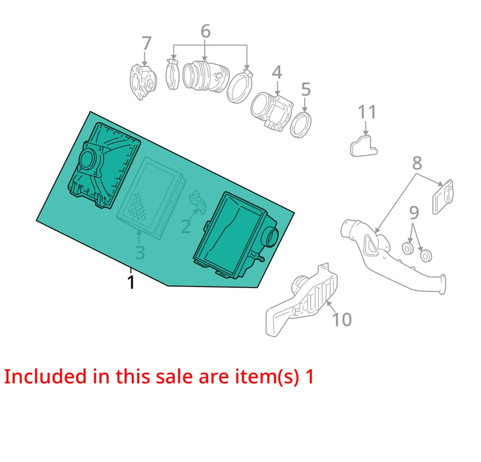 Air Cleaner 6-183 3.0L Ohv Fits 04 SABLE 1569769 - Изображение 3 из 4