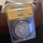 1900-S  Morgan Silver Dollar in ANACS Holder - Free Shipping in USA