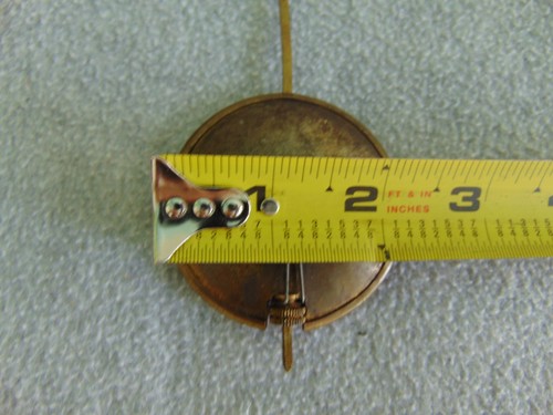 OLD ANTIQUE FRENCH MANTLE SHELF ADJUSTABLE PENDULUM CLOCK PARTS - Picture 7 of 7